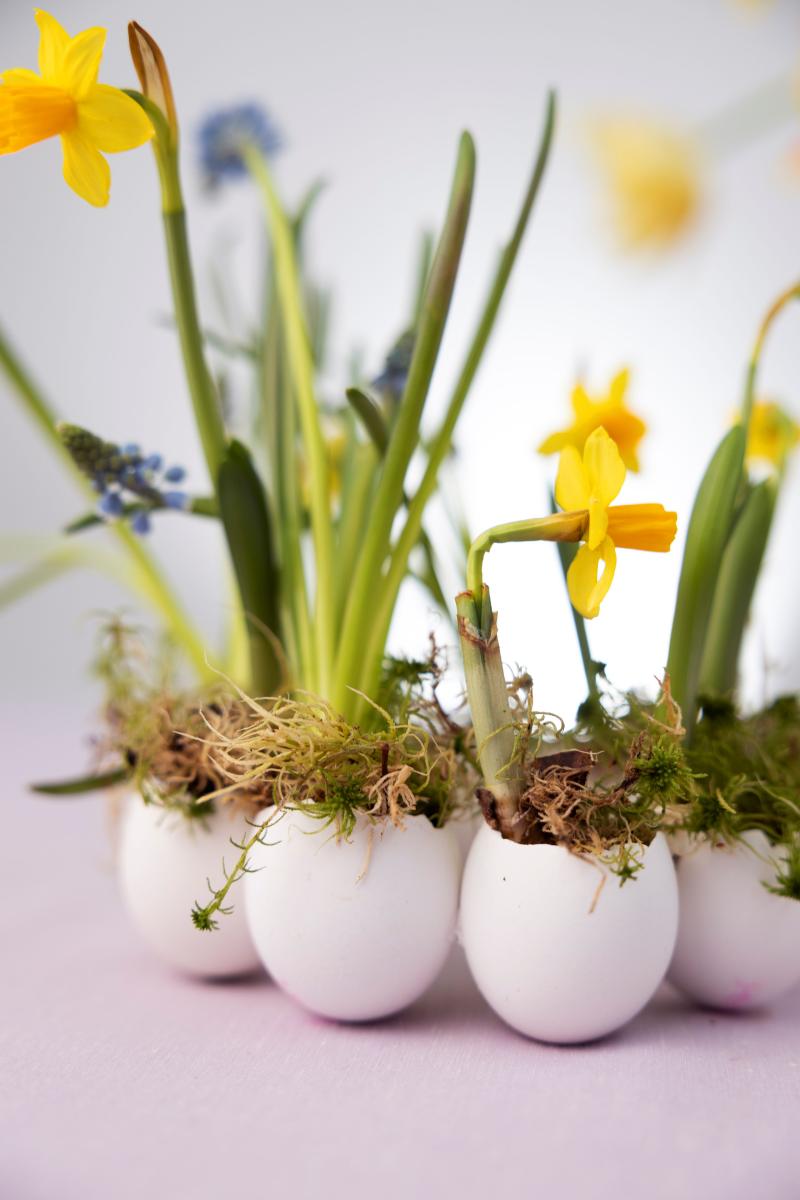 Ostern mit Blumen