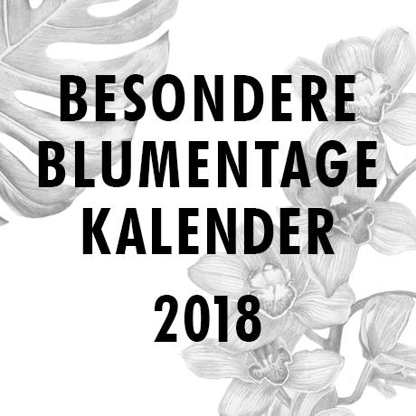 Blumentage Kalender 2018